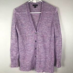 J crew rabbit fur blend cardigan size Xxs